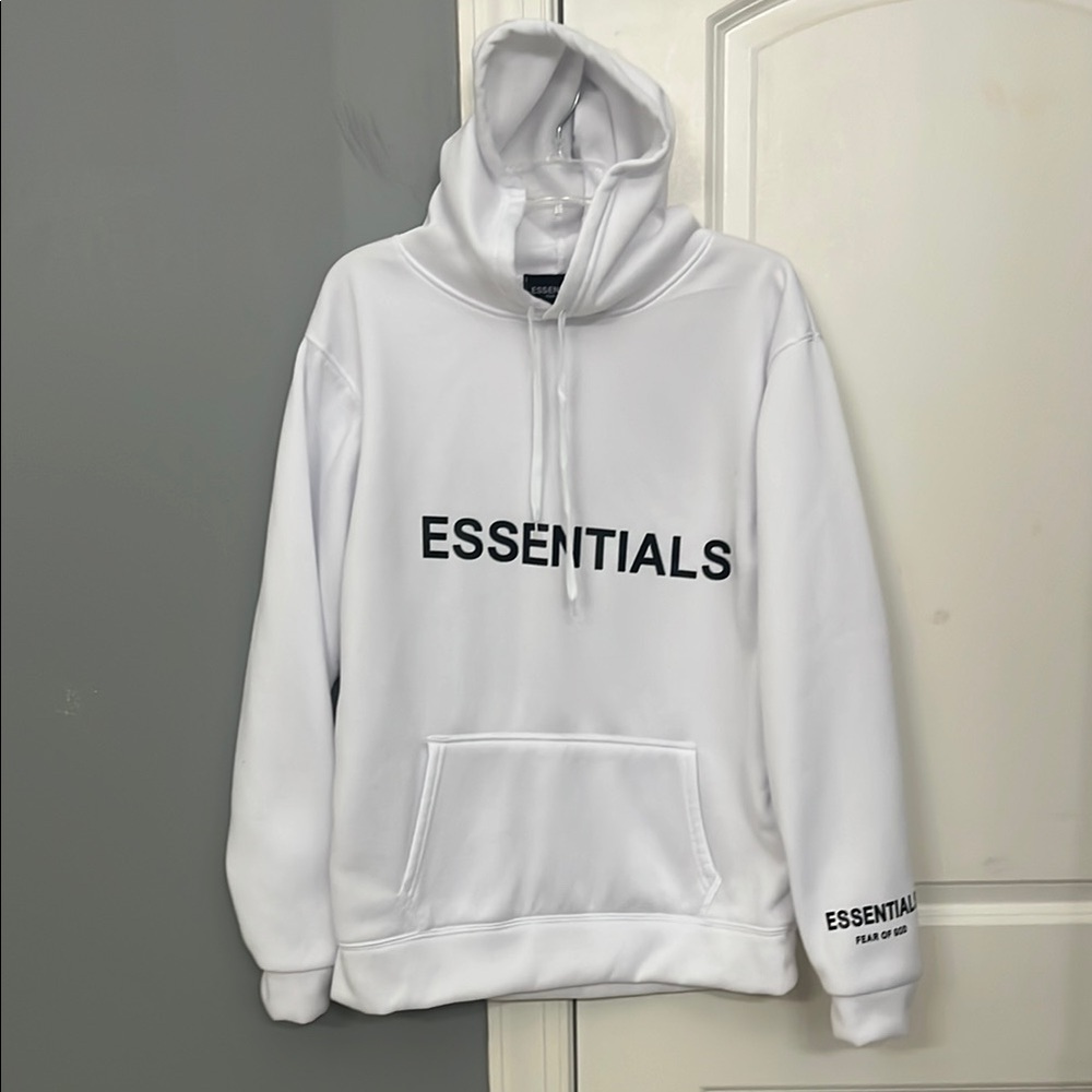 Essentials White Sweatshirt Hoodie